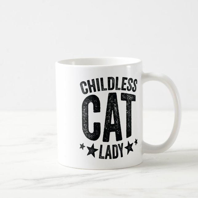 Barnlösa Kat Dam-komman - La Kamala Harris för Pr Kaffemugg (Höger)
