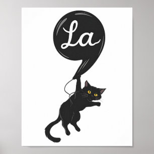 Barnlösa Kat Dam-komman - La Kamala Harris för Pr Poster