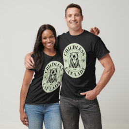Barnlösa Katt-Dam Röstblådemokrater US 2024 T Shirt
