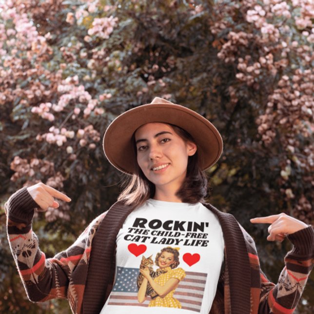Barnlösa Katt Dam T-Shirts (Skapare uppladdad)