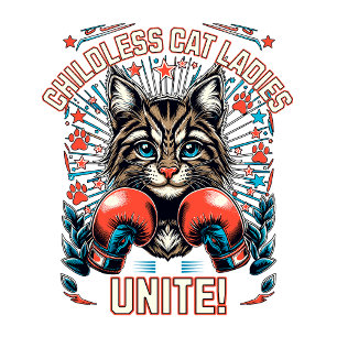 Barnlösa Katt Dam Unite 2024-val Tygkasse