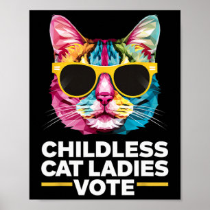 Barnlösa kattdamer röstar blått 1 poster