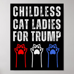 Barnlösa Kattröjor För Trump Republikansk Väljare Poster