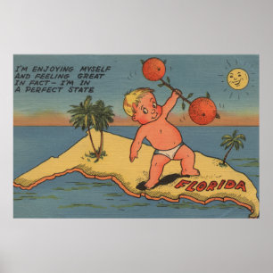 Barnlyftande skivstång av orangar poster