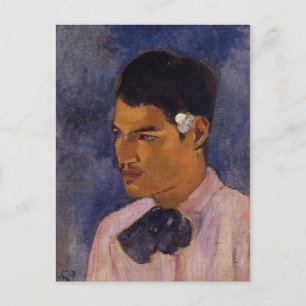"Barnman med en blomma" - Paul Gauguin Vykort