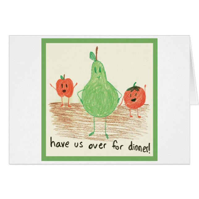 Barnmatkonst, Grönt OBS Kort (Framsidan Horizontal)