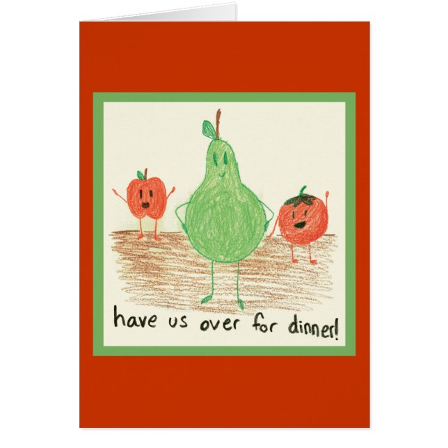 Barnmatkonst Hälsningskort (Framsidan)