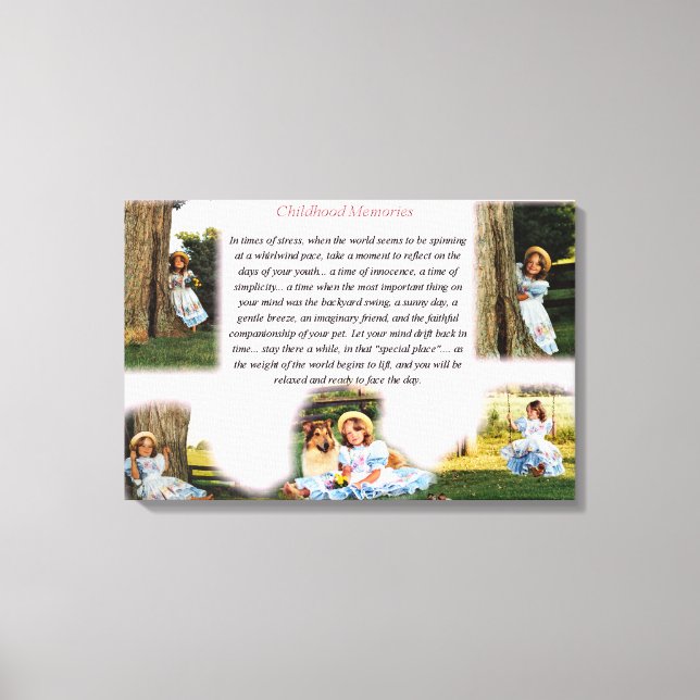 Barnminnena inspirerande canvastryck (Framsida)