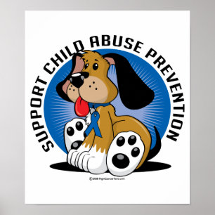 Barnmisshandelförhindrandehund Poster