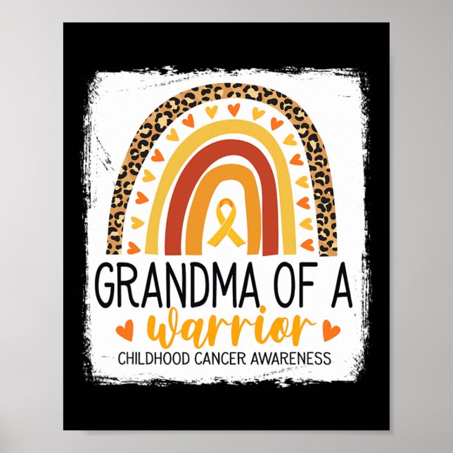 Barnmormor till en krigare Barncancer Leopard Prin Poster (Framsidan)