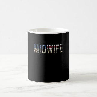 Barnmorska Amerikansk Sjuksköterska Kaffemugg