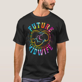 Barnmorska Förlossningsarbetare Regnbåge Framtid T Shirt