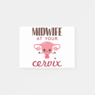 Barnmorska i Cervix Midwives Midwifery Post-it Block