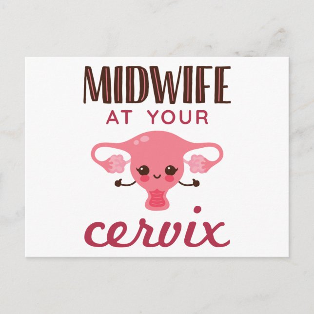 Barnmorska i Cervix Midwives Midwifery Vykort (Framsida)