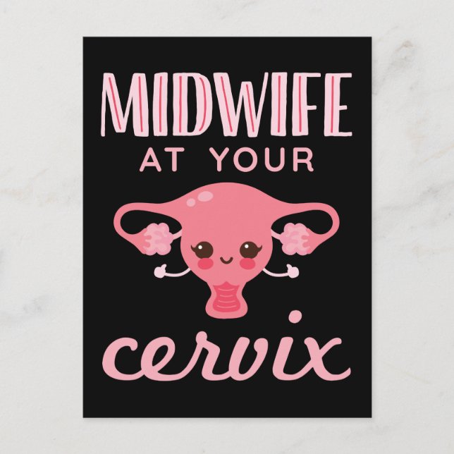 Barnmorska i Cervix Midwives Vykort (Framsida)