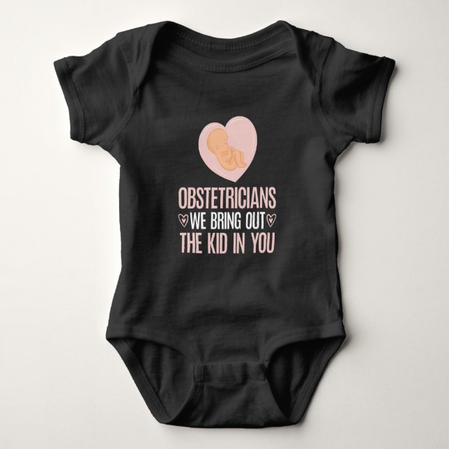 Barnmorska Obgyn Cute Baby Doula T Shirt (Framsida)