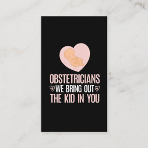 Barnmorska Obgyn Cute Baby Doula Visitkort