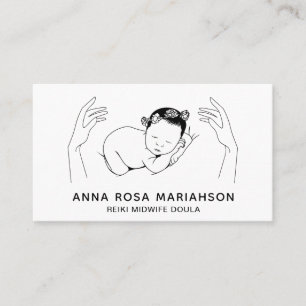 *~* Barnmorska Reiki Doula Birth Coach Visitkort