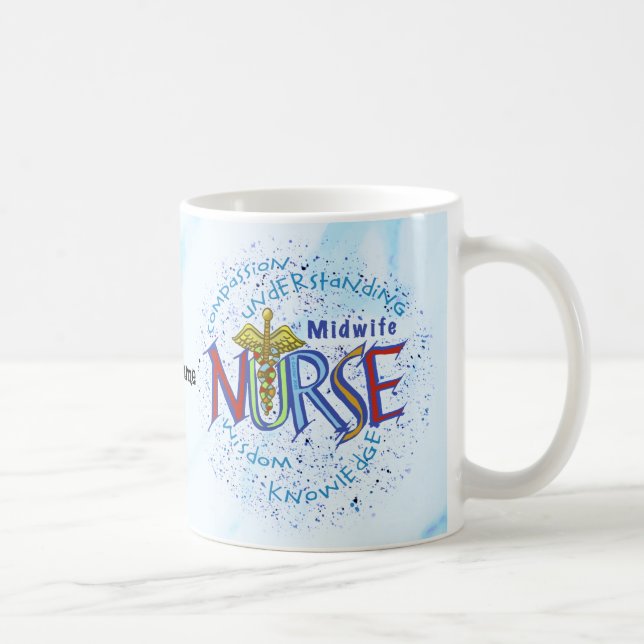 Barnmorske Sjuksköterska Motto Kaffemugg (Höger)