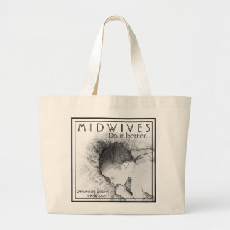 Barnmorskor hänger lös det den bättre roliga jumbo tygkasse
