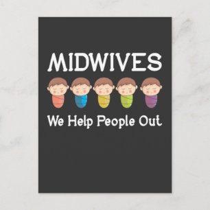 Barnmorskor uppskattat Cute Doula Midfru Baby Vykort