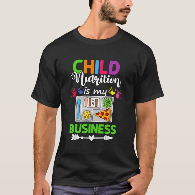 Barnnäring är min affärskefeteria Worker Lu T Shirt (Framsida)