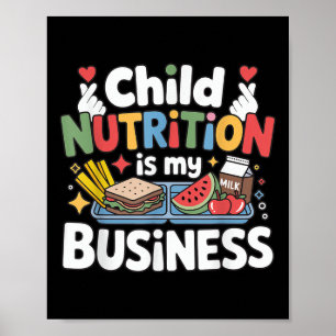 Barnnäring är min affärslunch Dam School W Poster