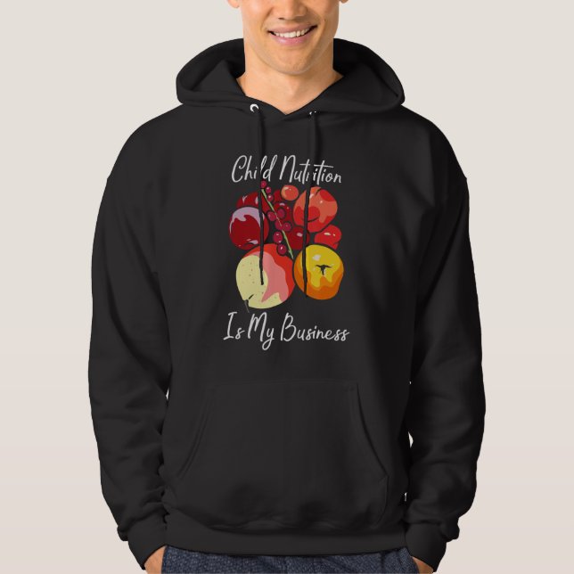 Barnnäring är min affärssiktan Child Nöt Hoodie (Framsida)