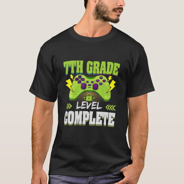 Barnnivå 7:e Klass i hela Studenten T Shirt (Framsida)