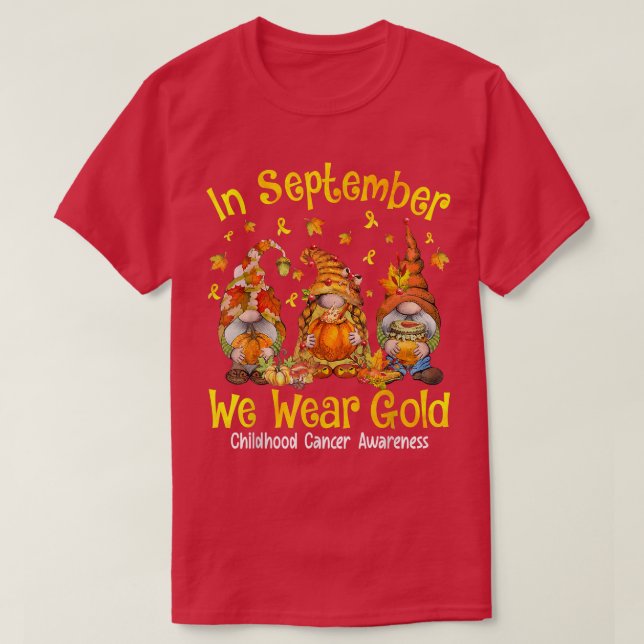 Barnomscancer faller ner i september Bära T Shirt (Design framsida)
