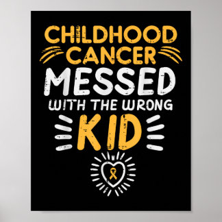Barnomscancer som misstods av Kid-medvetande B Poster
