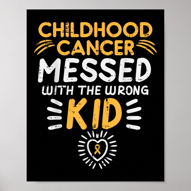 Barnomscancer som misstods av Kid-medvetande B Poster (Framsidan)