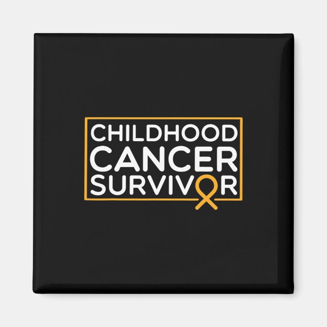 Barnomscancer Suvivor Barncancer Bör A Magnet (Framsidan)