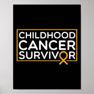 Barnomscancer Suvivor Barncancer Bör A Poster