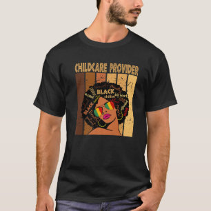 Barnomsorg Afro African American Black T Shirt