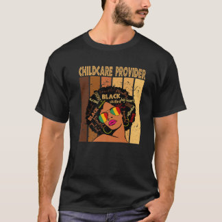 Barnomsorg Afro African American Black T Shirt