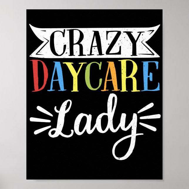 Barnomsorg Crazy Daycare Dam Poster (Framsidan)
