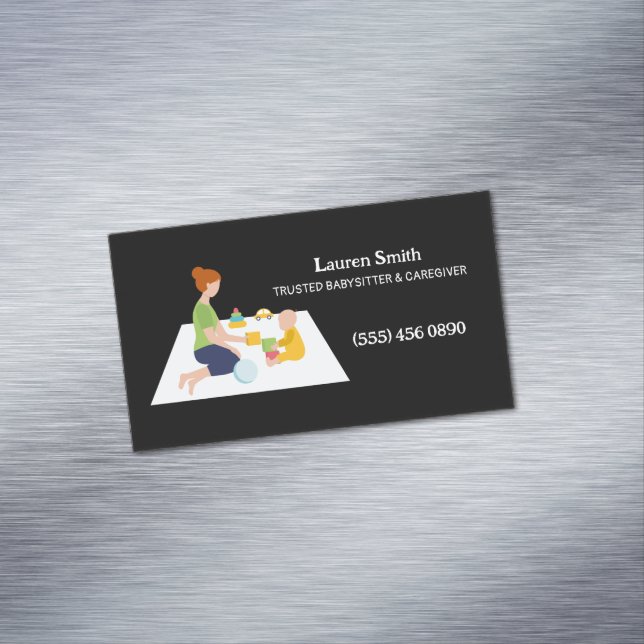 Barnomsorg Daycare Affärskort Magnetiska Visitkort (In Situ)