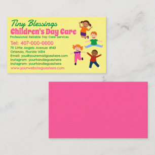 Barnomsorg Daycare Babysit Services Visitkort