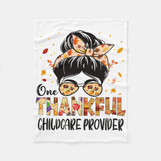 Barnomsorg en tankfull Thanksgiving Fleecefilt
