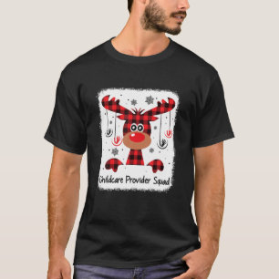 Barnomsorg Squad Funny Red Play Reindeer T Shirt