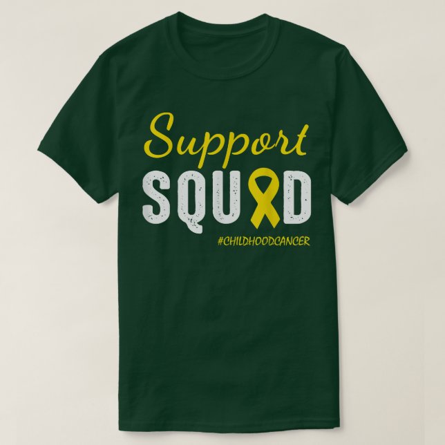 Barnomsorgscancer - stöd på torget Guld 1193 T Shirt (Design framsida)