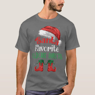 Barnomsorgschef Santa Favorite Claus-julen T Shirt