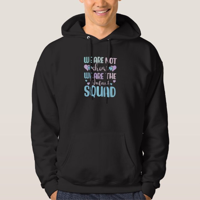Barnomsorgsleverantör Kvinnor Dagis Lärar Spädbarn Hoodie (Framsida)