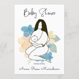 *~* Barnomsorgsprogram för Baby-Blommigt i Mamma Inbjudningar