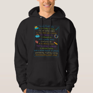 Barnomsorgsteamet för dagvård hoodie