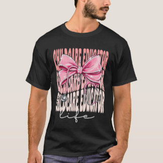Barnomsorgsutbildare Liv Vecka Dag för Kvinnor Ros T Shirt