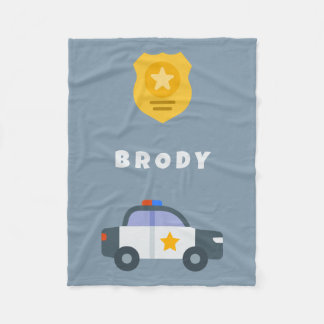 Barnpolis Blanket - Personlig Namn Blanket Fleecefilt