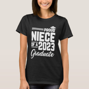 Barnproud Niece of a 2023 Student Studenten Fam T Shirt