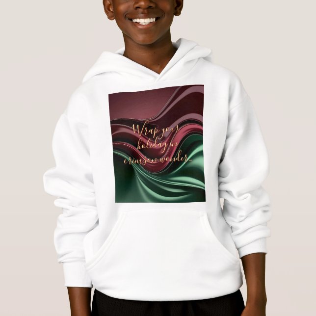 Barnpullover hoodie i stilren grafik t shirt (Framsida)